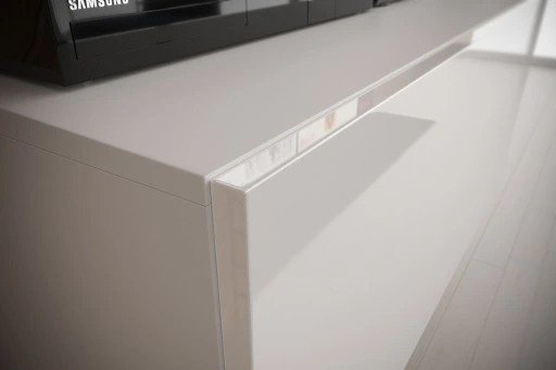 HomeDirectLTD Future 20 Moderno Conjunto De Muebles De Salón Blanco  Brillante (20/HG/W/2, RGB LED…